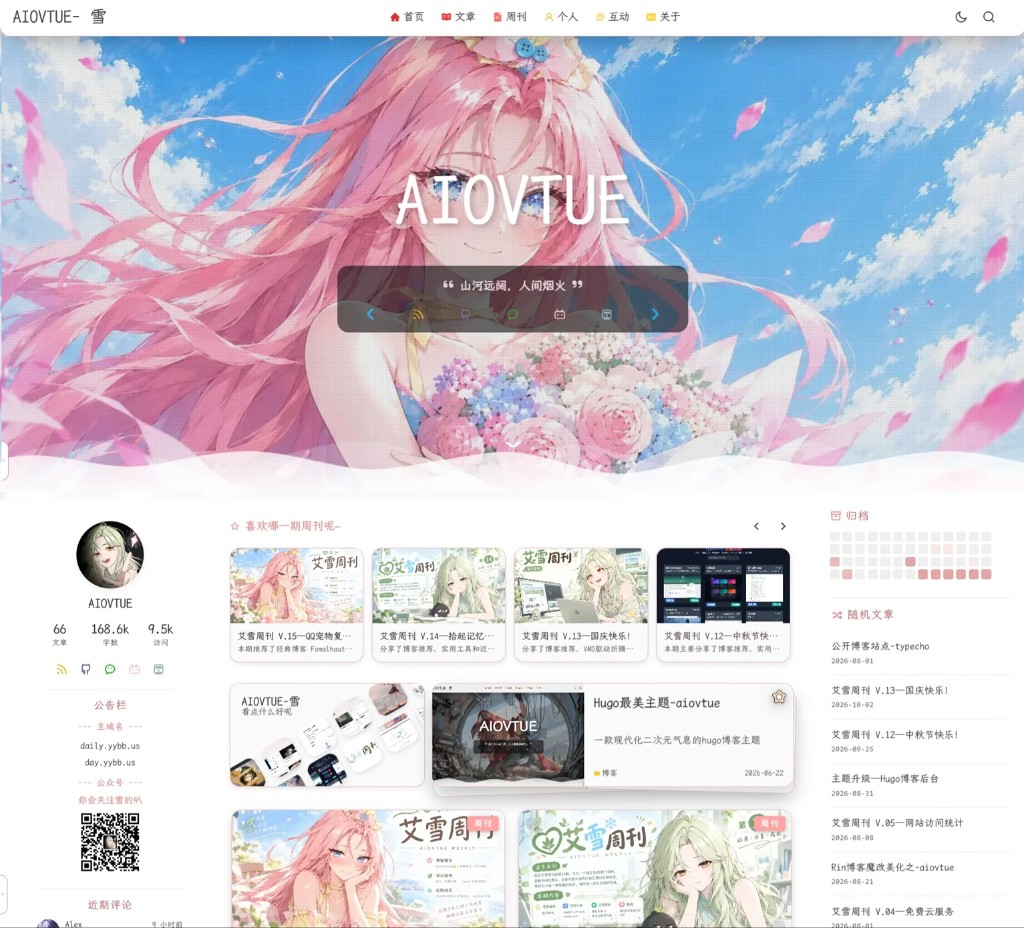 AIOVTUE 首页展示